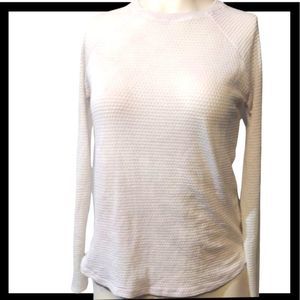 ASOS 4505 White Mesh Athletic long sleeve top size 4